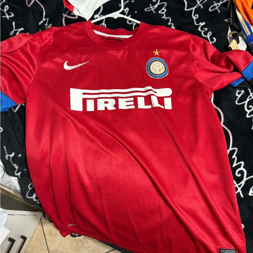 Nike Red and Blue Inter Milan Jersey
